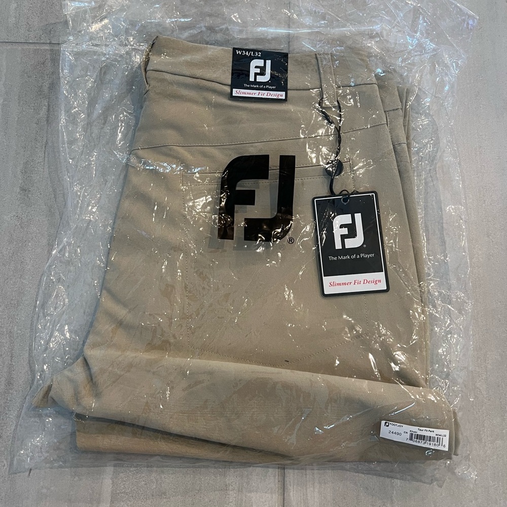 FootJoy Men’s Khaki Golf Pants- Brand New